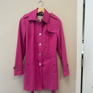 Pink Trench Coat
